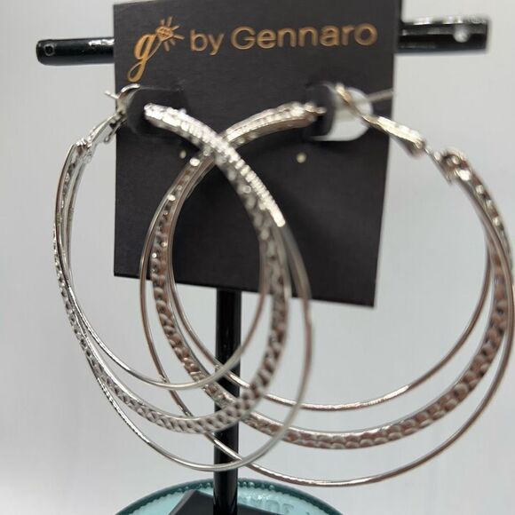 G by Gennaro Hoop Earrings $16ea / 3 for $25 - Picture 2 of 8